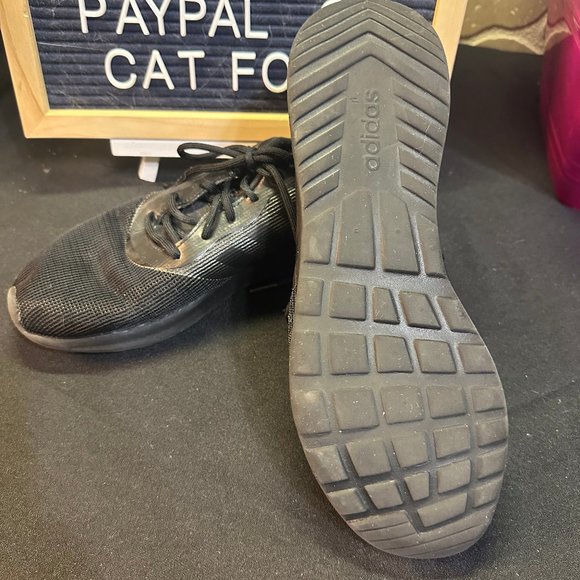 Adidas Women's Qt Racer 2.0 Black size 9.5 - Picture 3 of 4